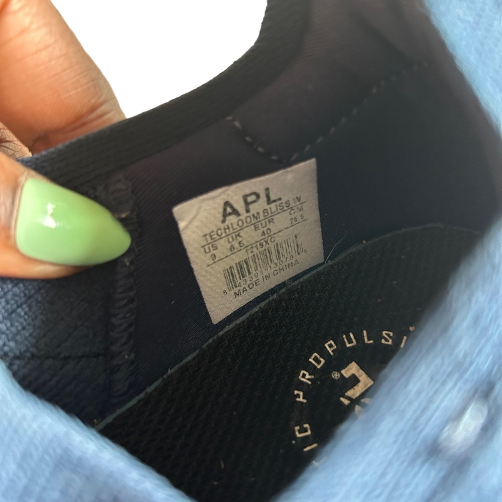 APL Women's Navy Slip-On Knit Sneakers - Picture 15 of 16